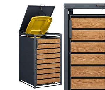 Container ombouw 68x80x116cm | Antraciet Houtlook | Nieuw..., Tuin en Terras, Kassen, Folie, Ophalen of Verzenden, Aluminium, Kweekkas