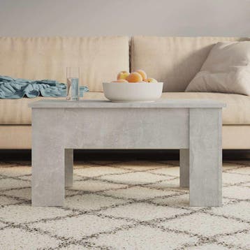 vidaXL Salontafel 79x49x41 cm bewerkt hout betongrijs, Huis en Inrichting, Verzenden, Nieuw