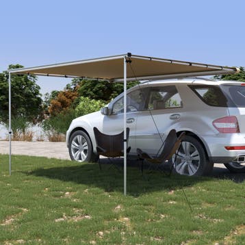 vidaXL Luifel voor camper en caravan 3x2,5x2,15 m beige, Verzenden