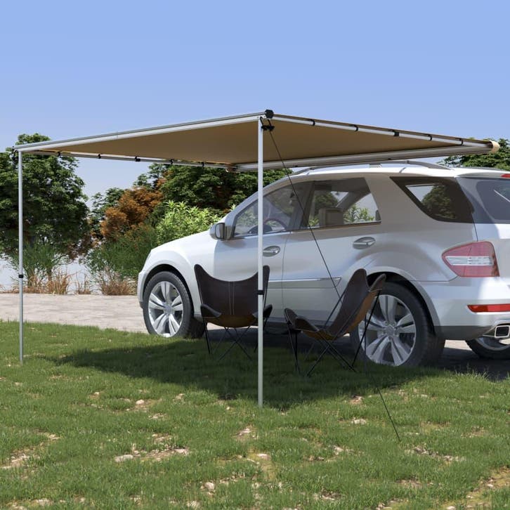 vidaXL Luifel voor camper en caravan 3x2,5x2,15 m beige, Caravanes & Camping, Tentes, Envoi