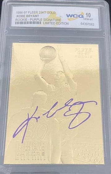 1996/97 Fleer Kobe Bryant Rookie - Purple Signature -, Nieuw
