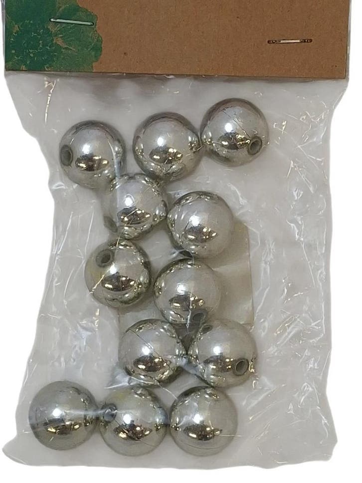 Parel, rijgparels 20 mm 50 gr 85-0088-500 Zilver, Huis en Inrichting, Woonaccessoires | Kunstplanten en Kunstbloemen, Nieuw