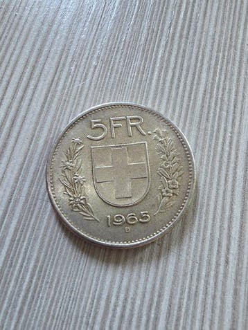 Suisse. 5 Francs 1965 (Sans prix de réserve), Postzegels en Munten