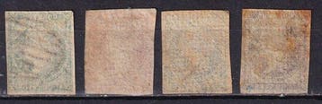Espagne - 1855 - Isabel II - Edifil 43/46, Gestempeld