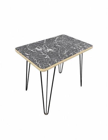 Table dappoint - Bois, Métal - Table vintage avec plateau