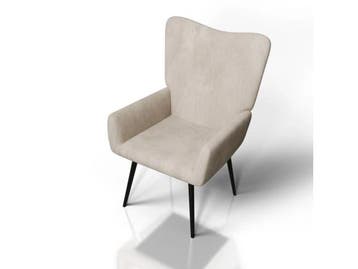 Veiling - Oorfauteuil / Relaxfauteuil Odense - Beige - Cordu, Huis en Inrichting, Nieuw