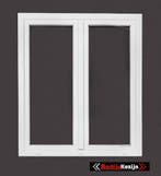 PVC Ramen, h130 x b150 Draai-Draaikip Verhuisraam/Stolp raam, 75 tot 150 cm, Kunststof, Raamkozijn, Nieuw