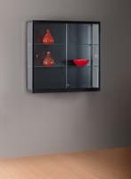 *TIP*  Luxe vitrinekast zwart 100 cm, Ophalen of Verzenden