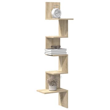 vidaXL Hoekwandschap 32x32x127,5 cm bewerkt hout sonoma, Verzenden