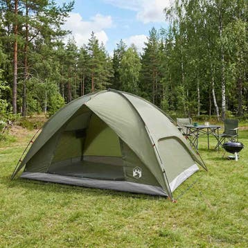 vidaXL Campingtent met waterdichte regenfly 4-persoons, Verzenden