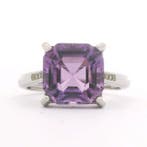Améthyste - Bague en argent S925 avec améthyste naturelle de