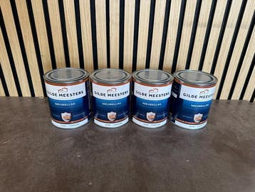Veiling - 4x Gilde Meesters Meubellak Blank zijdeglans, Nieuw