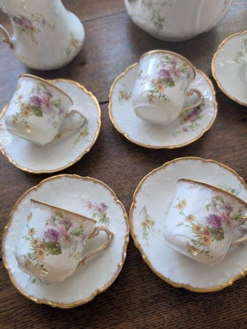 Limoges - Service à café (19) - Porcelaine - Service pour