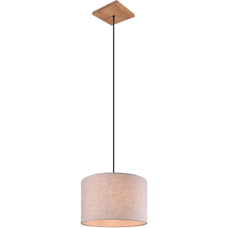 LED Hanglamp Trion Elmo - Rond Antiek Nikkel Aluminium met E, Huis en Inrichting, Lampen | Hanglampen, Nieuw, Verzenden