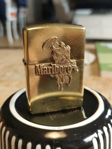 Zippo - Marlboro cowboy - Zakaansteker - Messing, Nieuw
