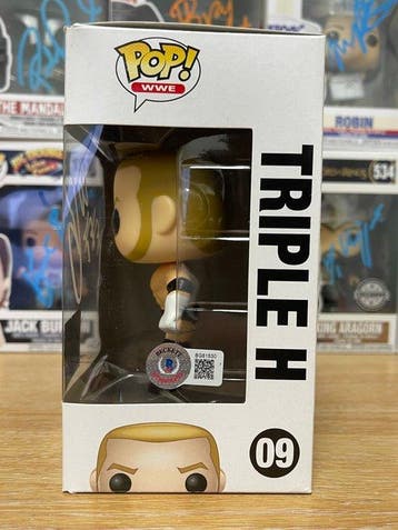Funko - Funko Pop WWE – Triple H Funko Pop! #09 signed by, Antiek en Kunst