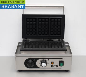 Gaufrier HCB en acier inoxydable Gaufres de Liège 230V, Verzenden