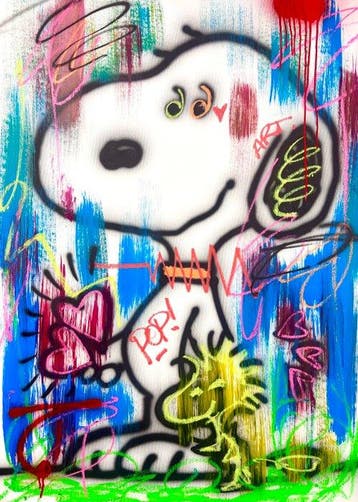 Outside313 - Snoopy pop friend love, Antiek en Kunst