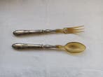 Couverts de service à salade (2) - Argent 950 - 1900-1910,, Antiek en Kunst
