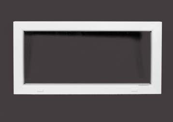 PVC raam vast b100xh50 cm Wit, Gevelraam of Ruit, Minder dan 80 cm, 80 tot 120 cm, Nieuw