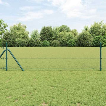 vidaXL zeshoekig gaashek met grondbevestiging 100 x 0,5 m, Verzenden