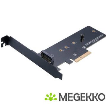 Akasa M.2 SSD to PCIe 3.0 x4 NVME adapter card AK-PCCM2P-01, Verzenden, Nieuw