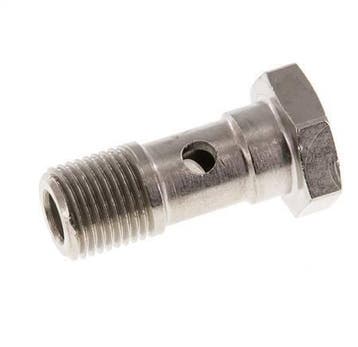 Boulon banjo en laiton nickelé à 1 voie avec filetage mâle, Verzenden, Nieuw