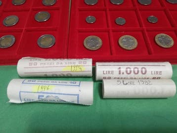 Italië. Lotto monete miste inclusi 4 rotolini (Zonder