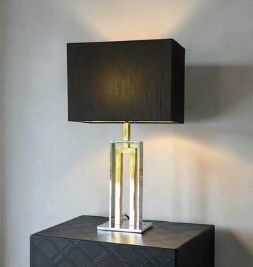 Lamp - Italiaanse designluxe - Chromen metaal, zilverkleurig