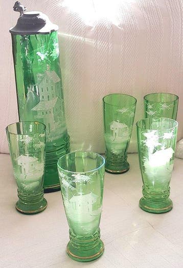 Unknown - Pot (6) - Glas-in-lood