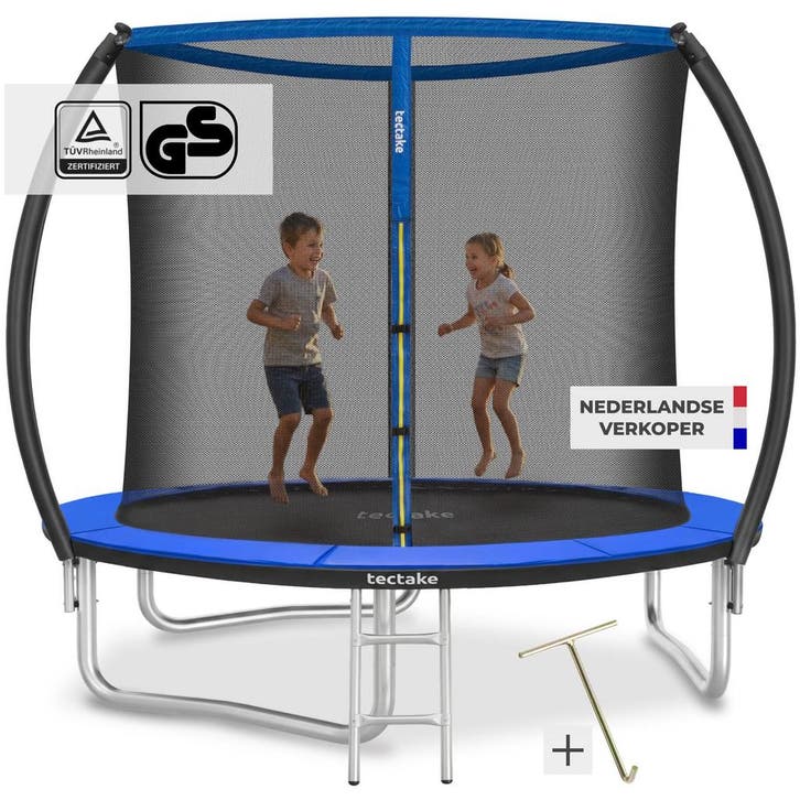 Trampoline Jumpy met veiligheidsnet - 244 cm, Kinderen en Baby's, Speelgoed | Buiten | Trampolines, Verzenden