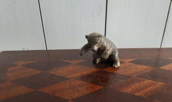 P. Chenet - Beeldje, Beer - 7.5 cm - Brons, Antiquités & Art, Curiosités & Brocante