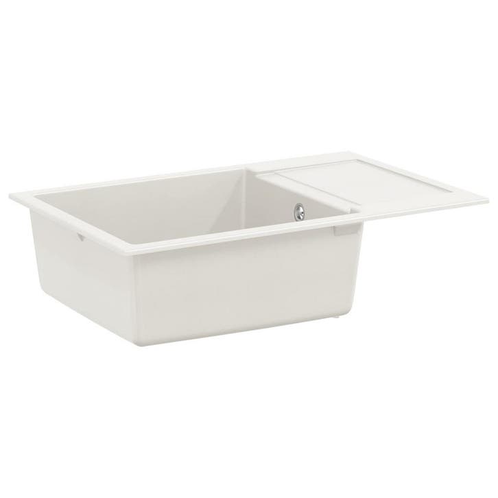 vidaXL Wasbak Wit 780 x 500 mm 80% Kwarts en 20% Hars, Huis en Inrichting, Keuken | Keukenelementen, Nieuw, Verzenden
