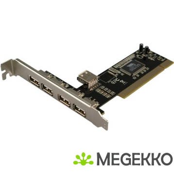 LogiLink 4+1-port USB 2.0 PCI Card, Computers en Software, USB Sticks, Verzenden, Nieuw