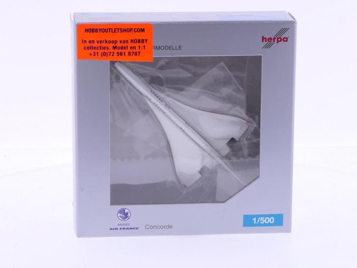 Schaal 1:500 Herpa 507257 Air France Concorde Reg.Nr. F-W..., Hobby en Vrije tijd, Modelbouw | Vliegtuigen en Helikopters, Gebruikt