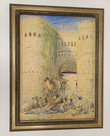 Marius Bauer (1867-1932) - Oosterse poort (groot werk)
