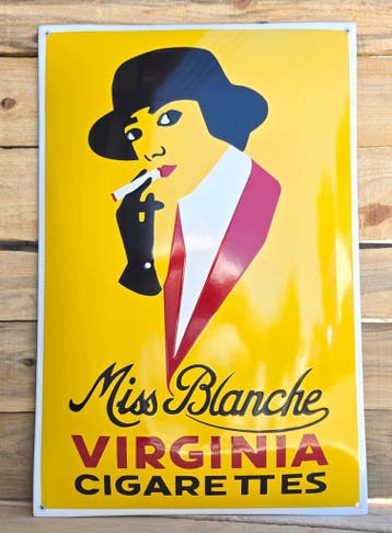 Emaille wandreclame Miss Blanche, Verzamelen, Verzenden, Nieuw