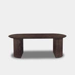 Tafel Plat Ovaal Eikenhout  Half Rond  240x100, Nieuw