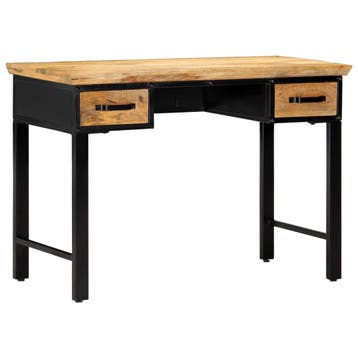vidaXL Schrijftafel 110x50x76 cm massief mangohout, Huis en Inrichting, Bureaus, Verzenden, Nieuw