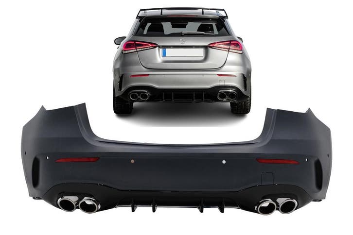 Carnamics Achterbumper | Mercedes-Benz A-klasse 18-22 5-d (W, Auto-onderdelen, Carrosserie, Nieuw, Verzenden