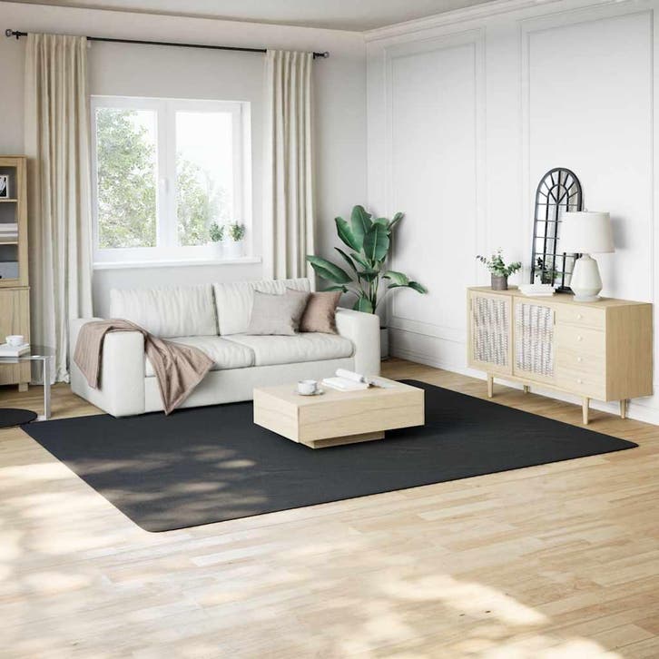vidaXL Vloerkleed shaggy zwart 240x305 cm polyester, Huis en Inrichting, Stoffering | Tapijten en Vloerkleden, Nieuw, Verzenden