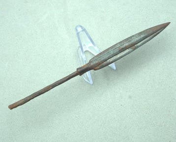 Medieval, Crusaders Iron Tanged Arrowhead – Long Leaf-Shaped