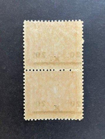 België - OPB 184 + 185 in paar met curiositeit - zie fotos, Gestempeld