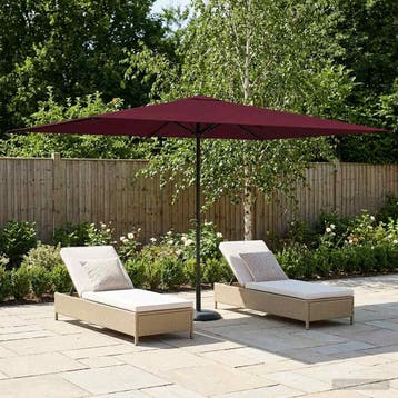 vidaXL Tuinparasol 200 x 300 cm Polyester Rechthoekig, Verzenden, Nieuw