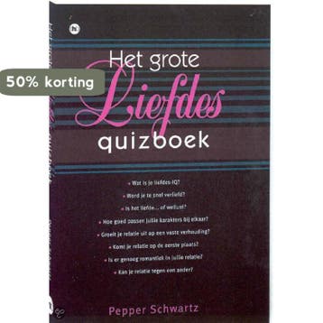 GROTE LIEFDES QUIZBOEK 9789044309256 P. Schwartz, Verzenden, P. Schwartz