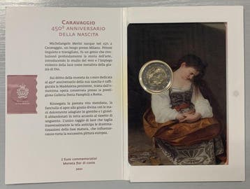 San Marino. 2 Euro 2021 Caravaggio (Zonder minimumprijs)