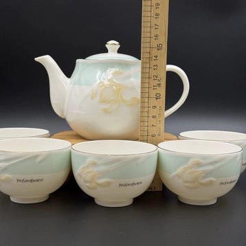 Yves Saint Laurent - Theeservies (6) - Fine Porcelain