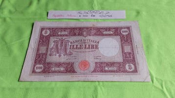 Italië. - 1.000 Lire - 12/10/1946 - Grande M BARBETTI