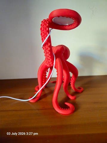 Tafellamp - ABS - Octopus-lamp –