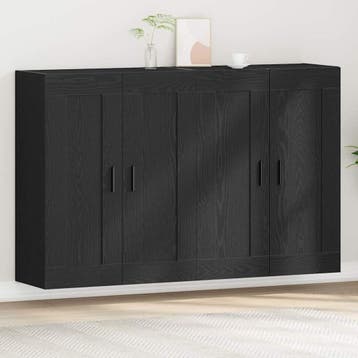 vidaXL Wandkast 2 st Artisan Eiken 69,5 x 34 x 90 cm Bewerkt, Huis en Inrichting, Verzenden, Nieuw